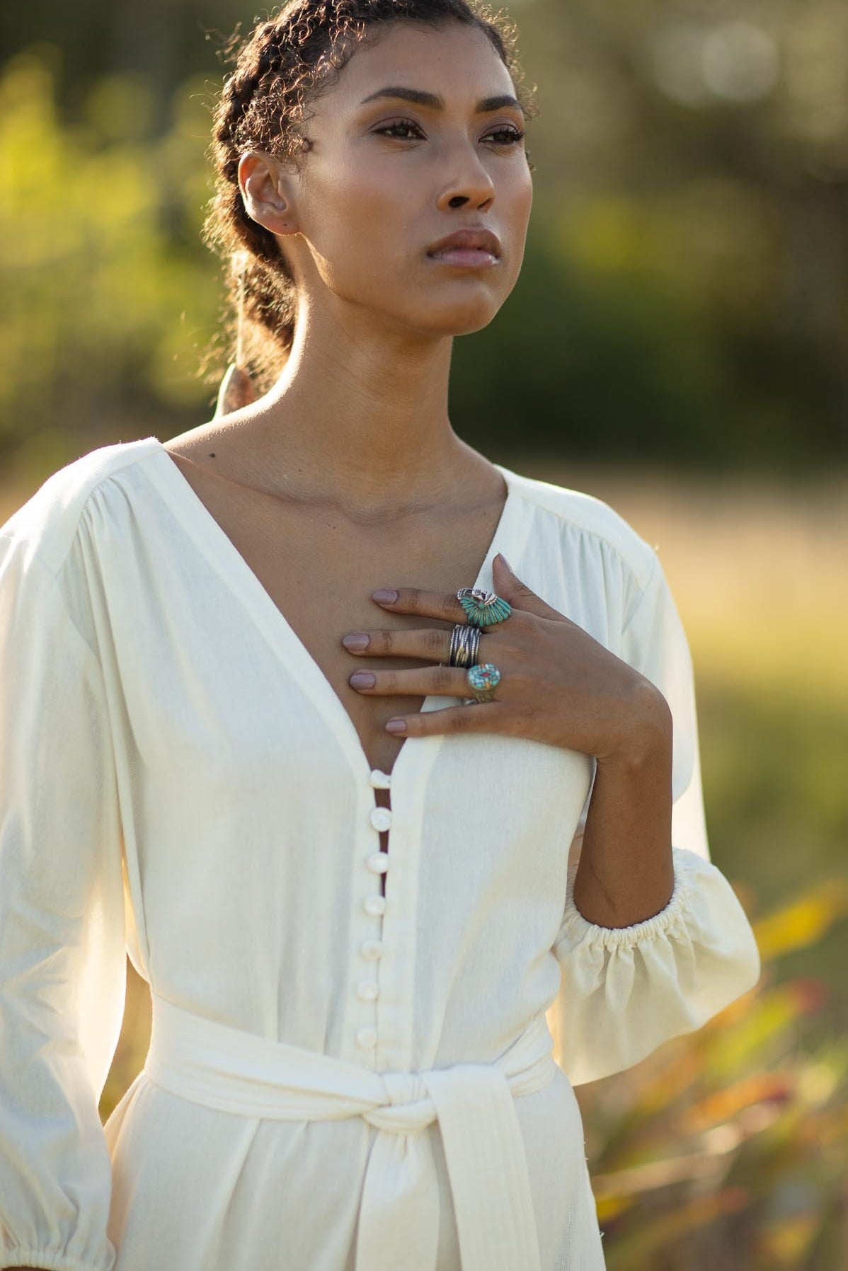 Vestido de Linho Bella Branco