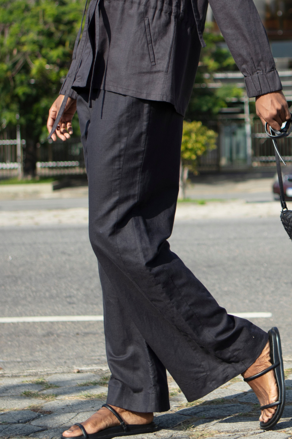 Calça de Linho Isadora Preta