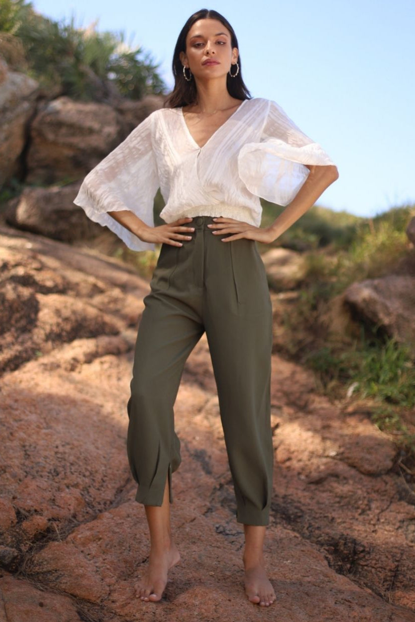 Calça Betina Verde Militar