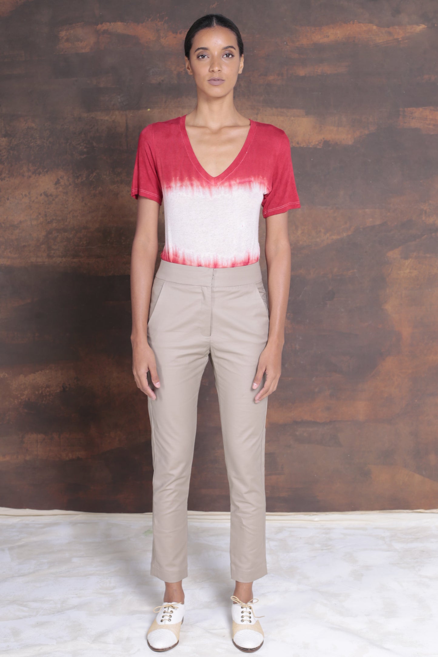 Calça de Algodão Cora Cáqui