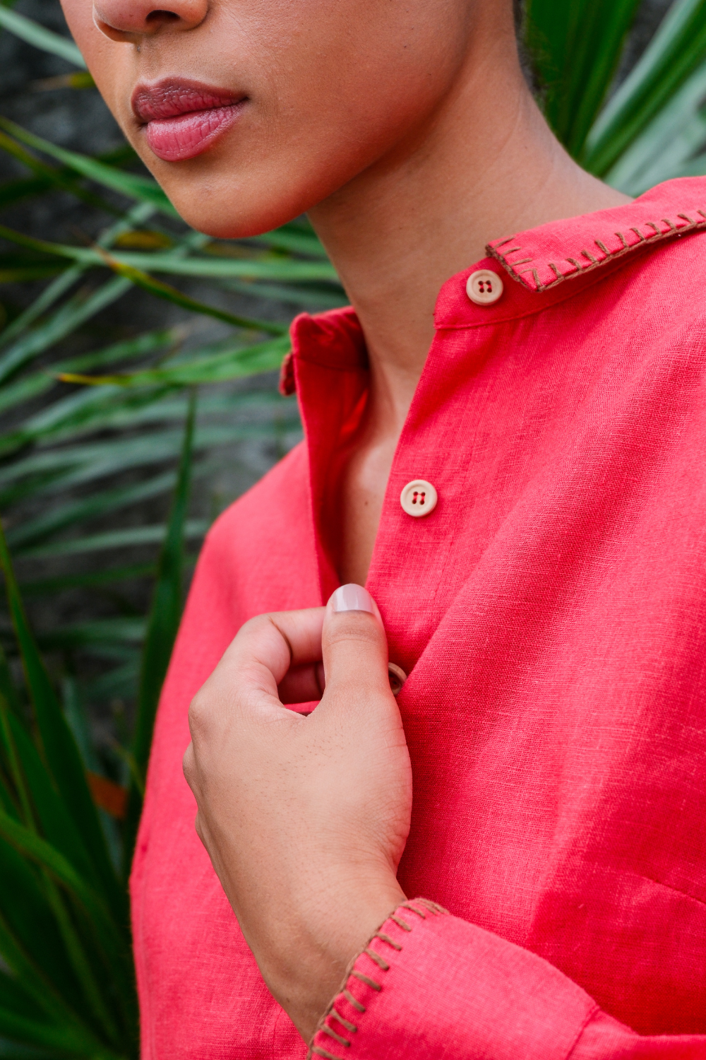 Snake Pitanga Linen Shirt