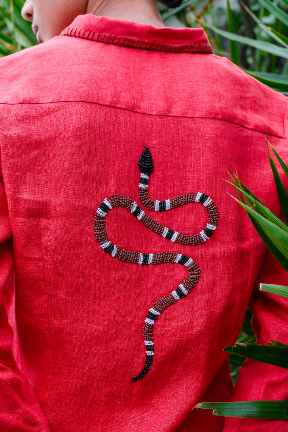 Snake Pitanga Linen Shirt