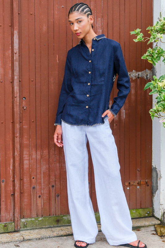 Calça de Linho Salina Branca