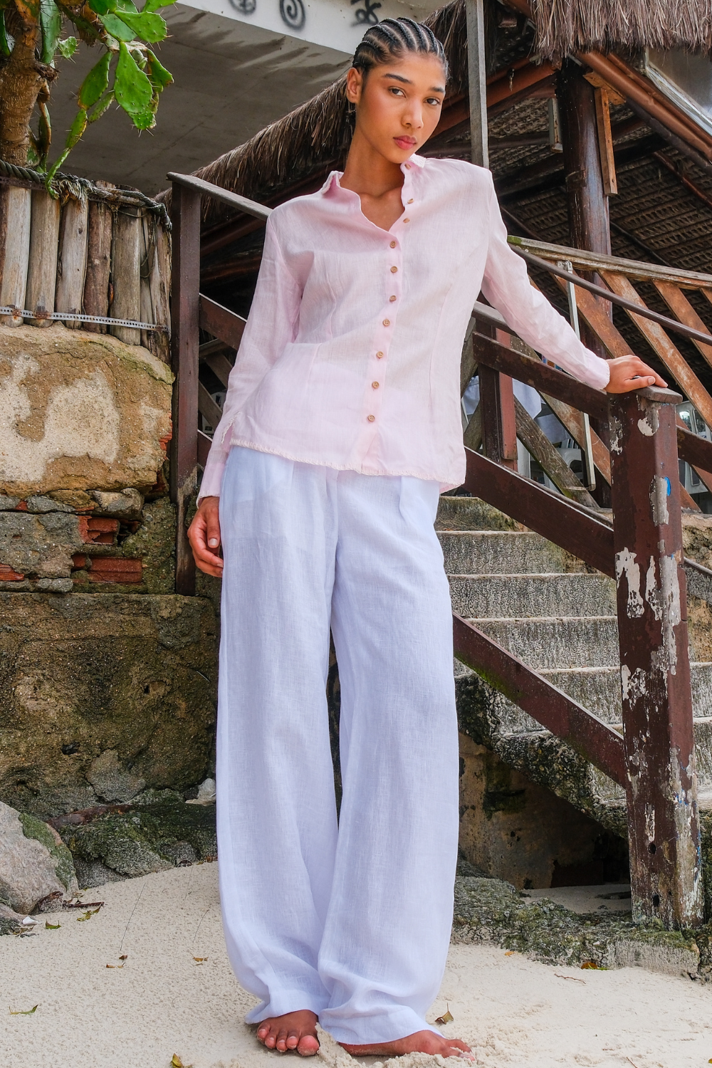 Calça de Linho Salina Branca