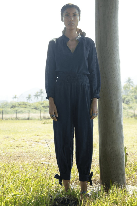 Calça Vic de Algodão Texturizado