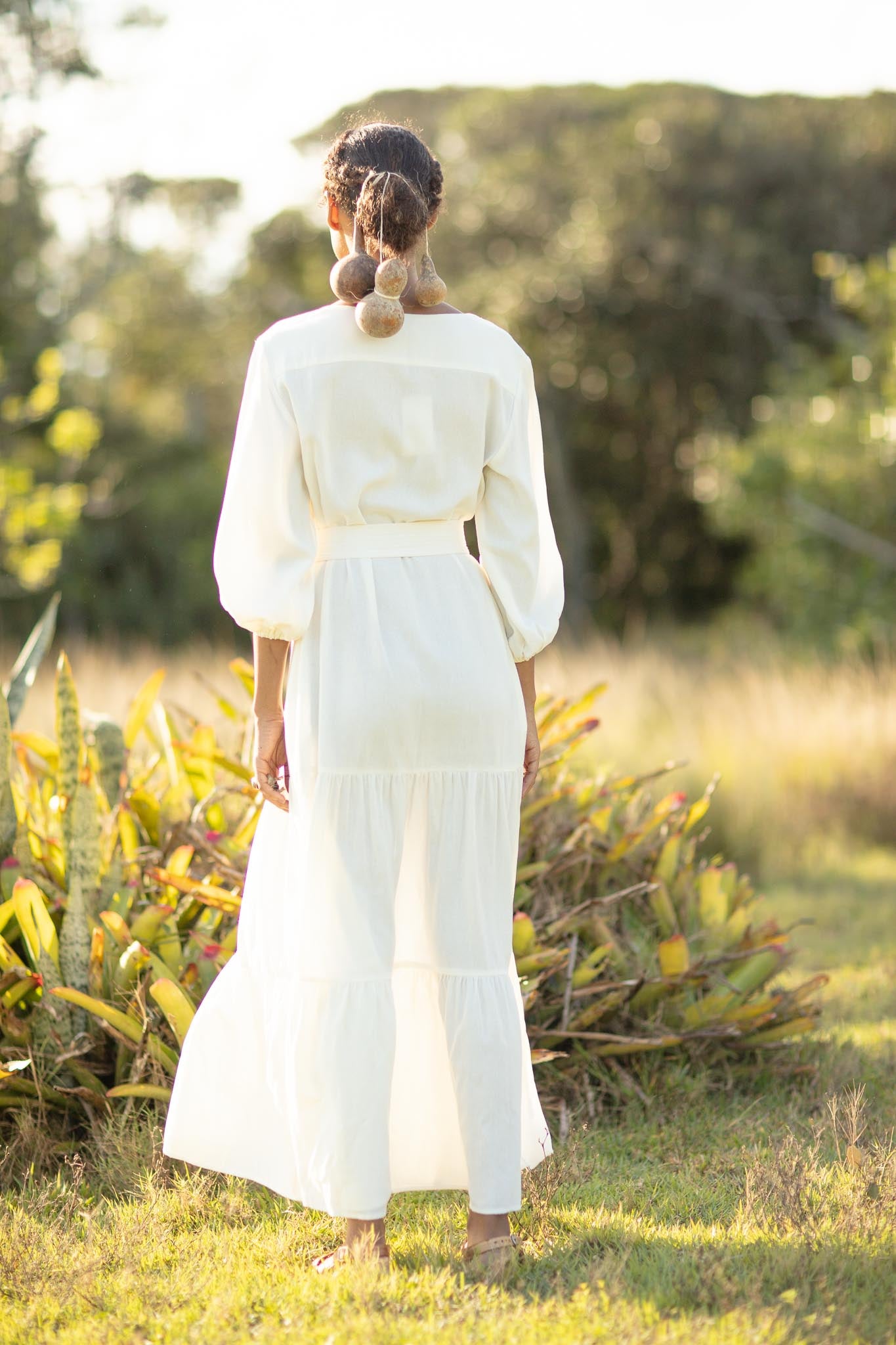Vestido de Linho Bella Branco